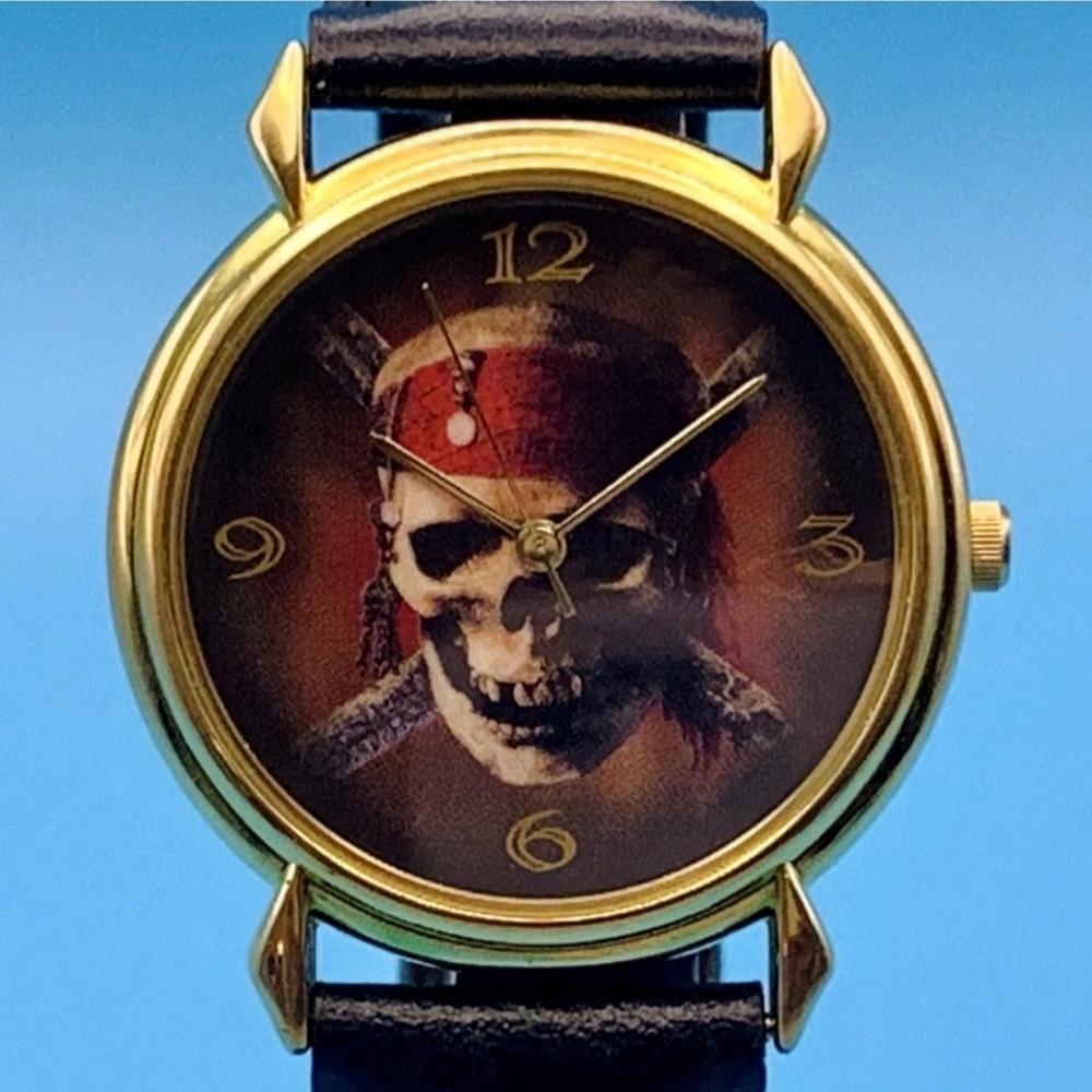 NIB Disney Parks Pirates of the Caribbean Special Edition Brown Leather Watch